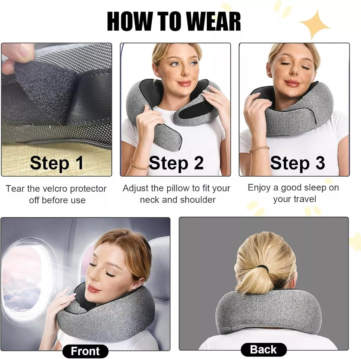 μαξιλάρι ταξιδιού memory foam
